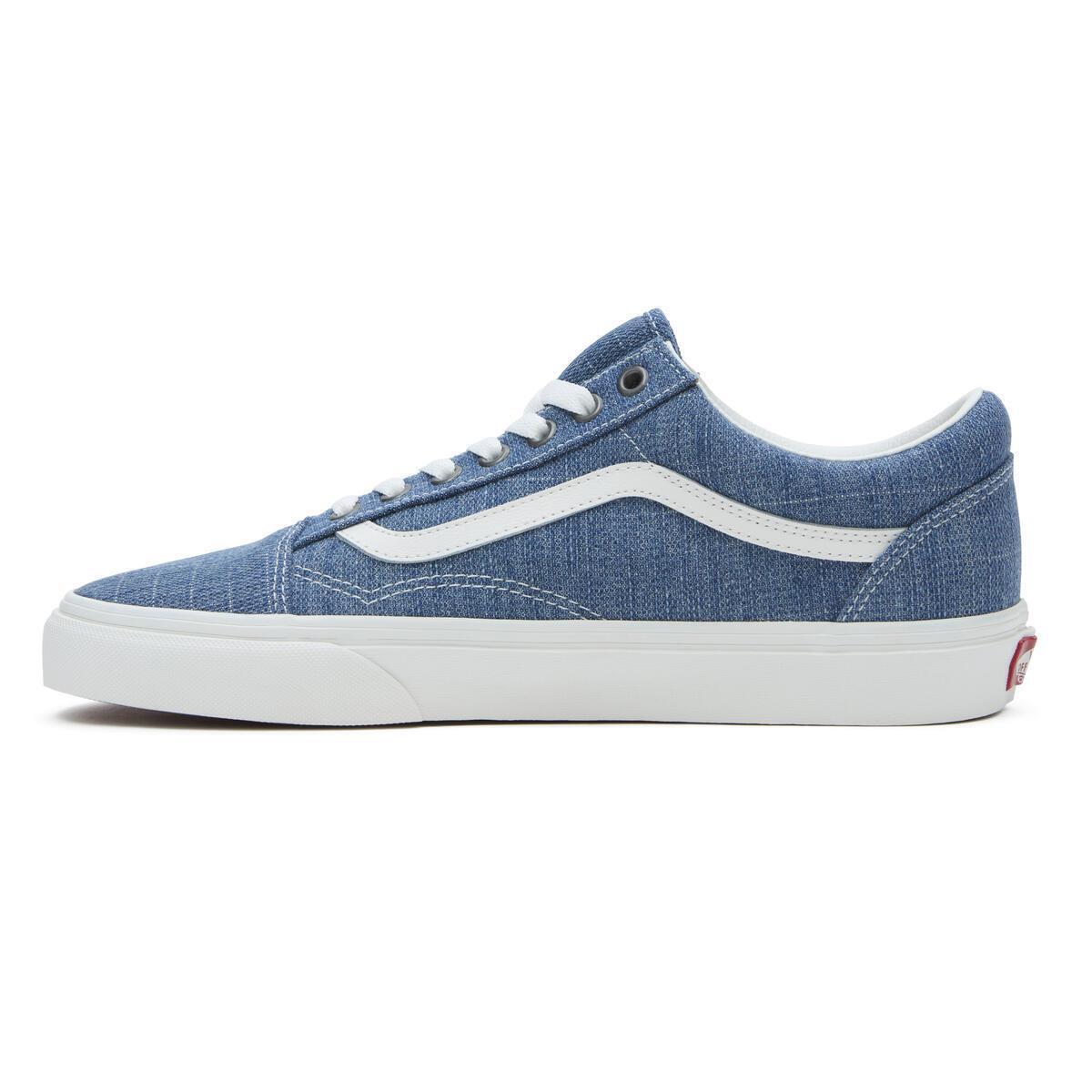 Vans Old Skool Mavi / Beyaz Unisex Günlük Spor Ayakkabı