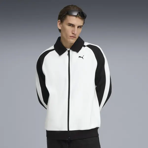 Puma T7 Relaxed Track Jacket Beyaz Erkek Ceket Puma T7 Relaxed Track Jacket Beyaz Erkek Ceket