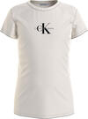 Calvin Klein MICRO MONOGRAM TOP Kadın Krem T-Shirt