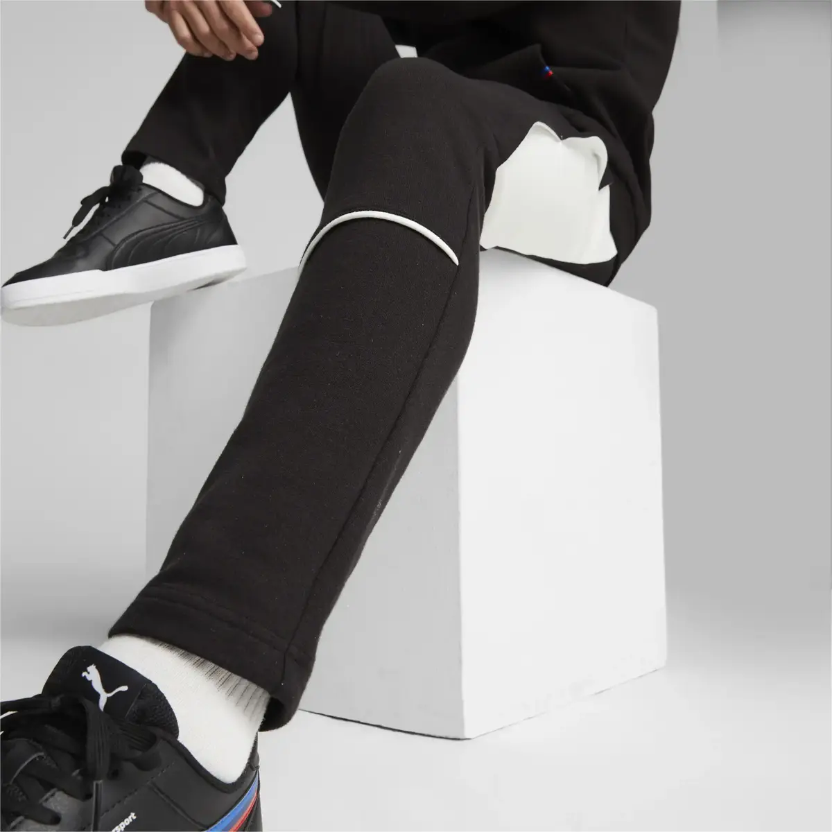 Puma BMW MMS Sweat Pants Slim Erkek Siyah Eşofman Altı