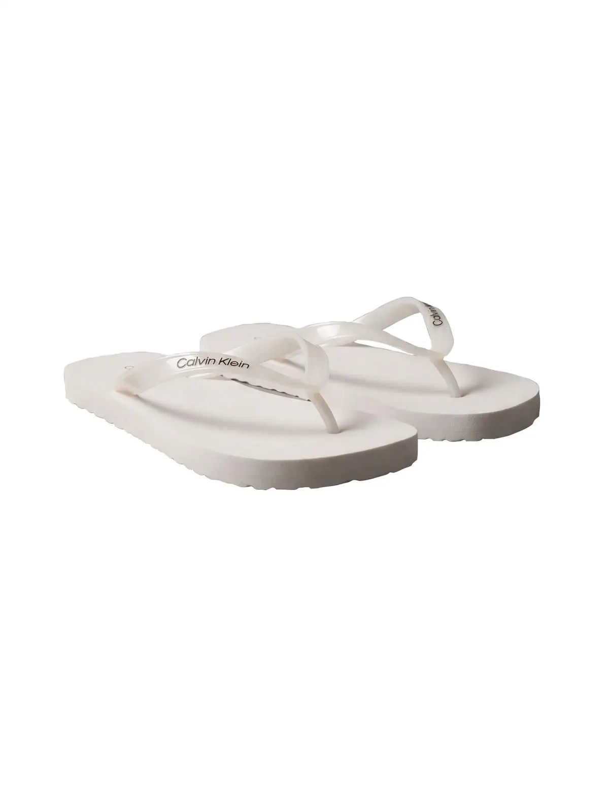 Calvin Klein FLIP FLOP TPU METALL Beyaz Kadın Parmak Arası Terlik