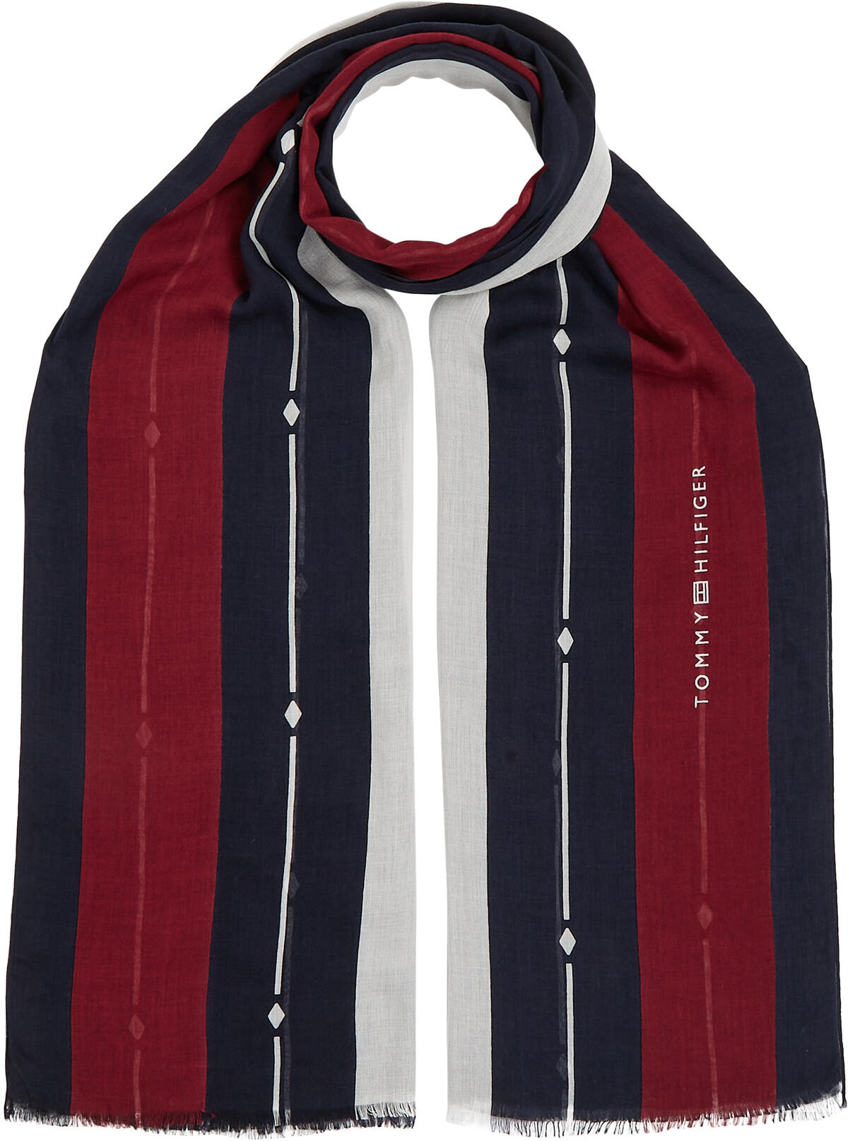 Tommy Hilfiger ESSENTIAL FLAG MODAL Kadın Kırmızı Atkı