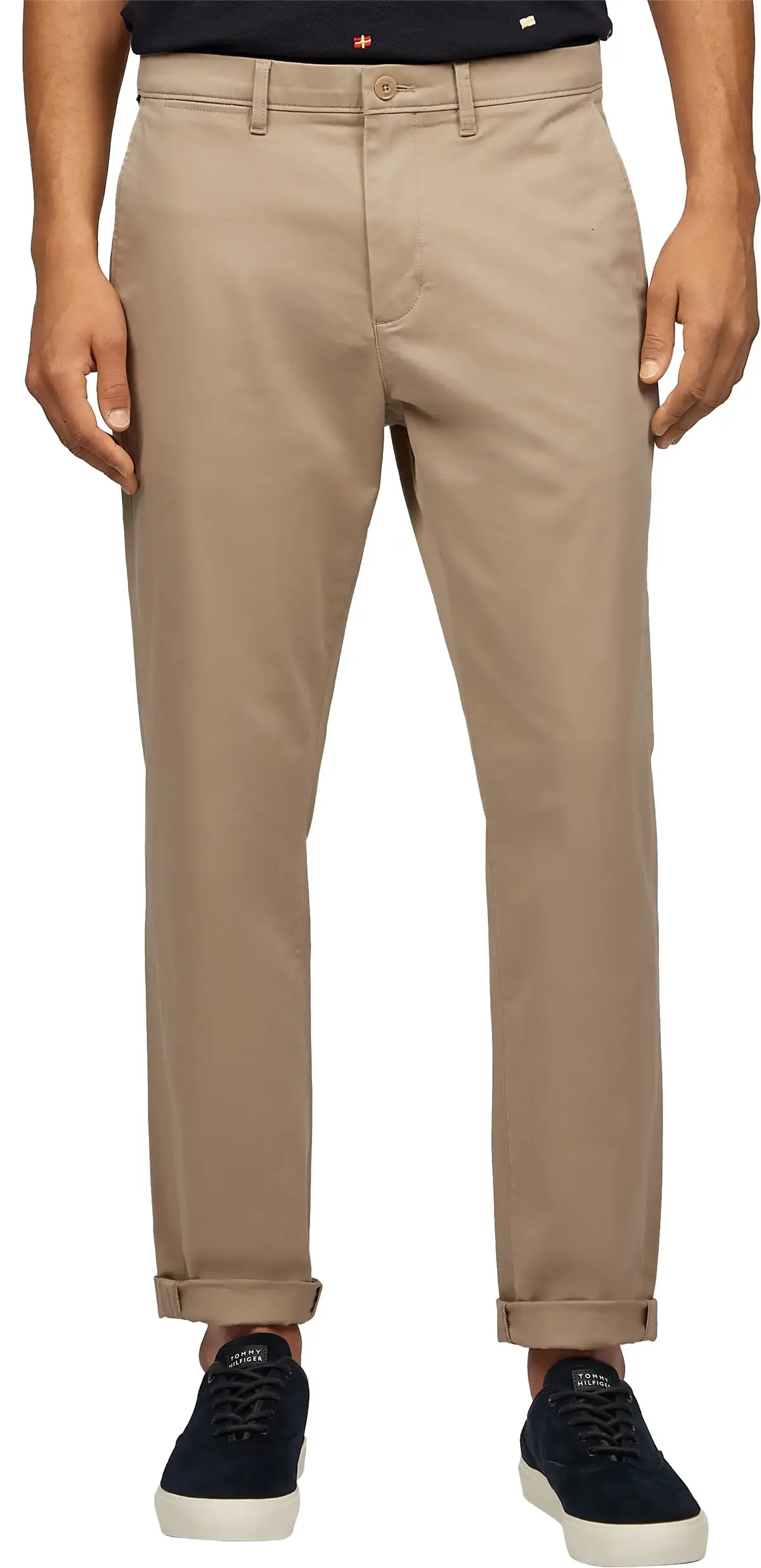 Tommy Hilfiger HARLEM CHINO SATIN, AEG Bej Erkek Pantolon