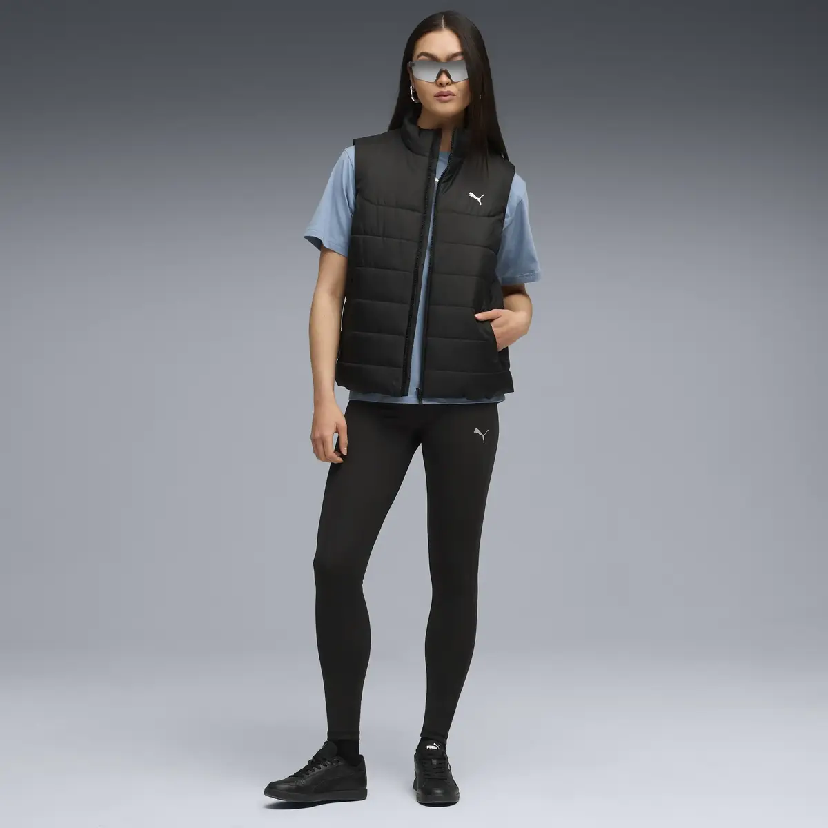 Puma EVOSTRIPE High-Waist Tights Siyah Kadın Tayt