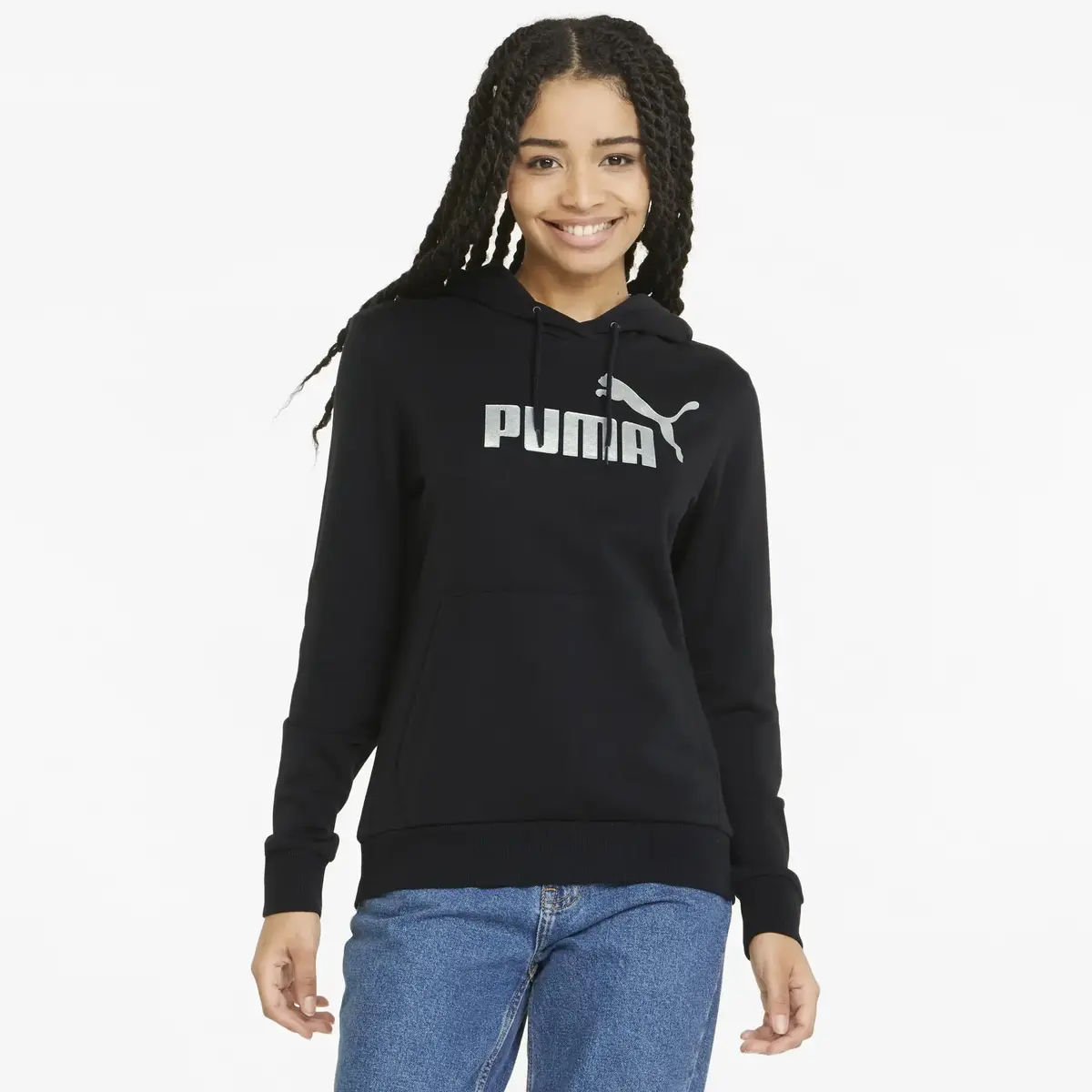 Puma ESS+ Metallic Logo Hoodie