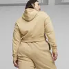 Puma CLASSICS Cropped Hoodie Bej Kadın Sweatshirt