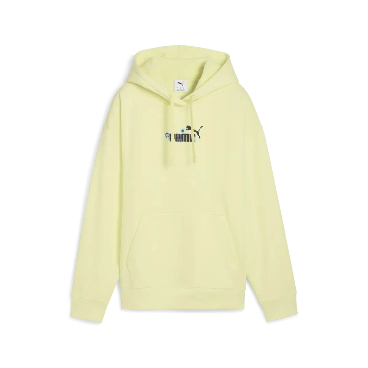 Puma ESS NATURE 2.0 Hoodie Sarı Kadın Kapüşonlu Sweatshirt
