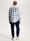 Tommy Hilfiger SHADOW CHECK OVERSHI Erkek Mavi Gömlek