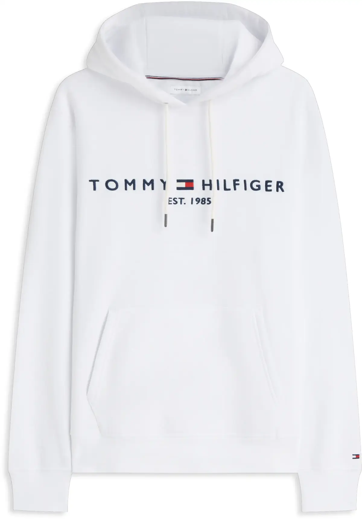 Tommy Hilfiger TOMMY LOGO HOODY, YBR Beyaz Erkek Sweatshirt