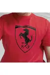 Puma Ferrari Race tonal Big Shield Tee Kırmızı Erkek T-Shirt