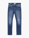 Calvin Klein SLIM TAPER Erkek mavi Kot Pantolon