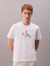 Calvin Klein SS 20S CK PRIDE25 GR Beyaz Erkek Tişört