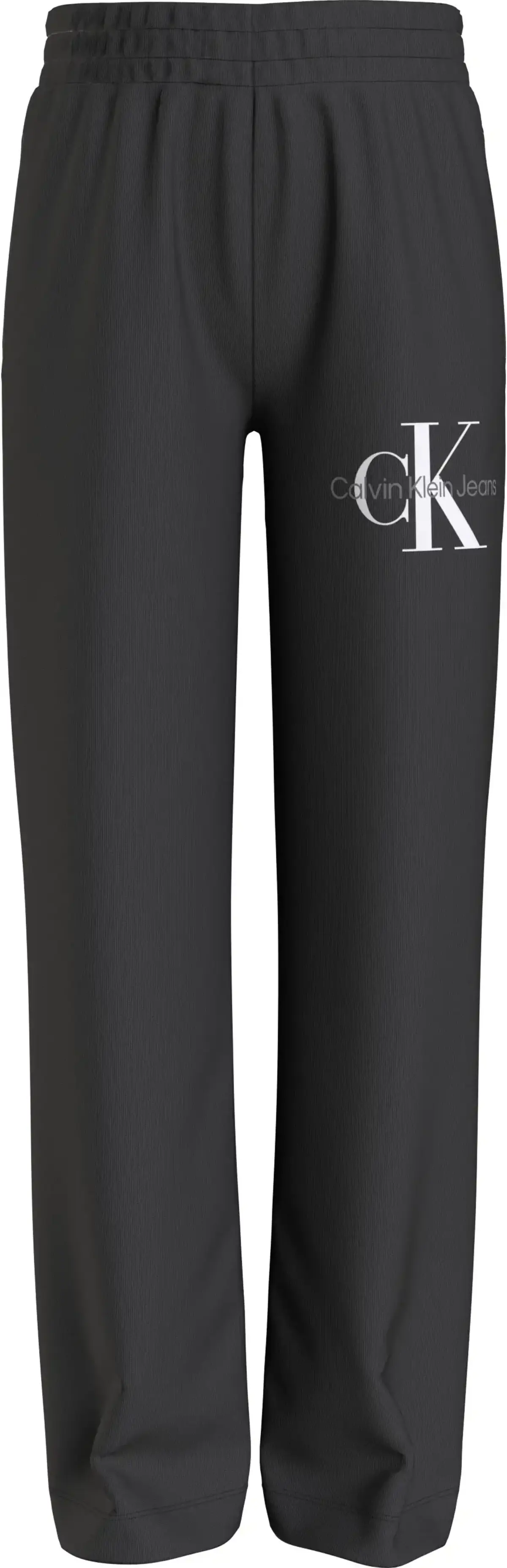 Calvin Klein MONOGRAM OFF PLACED Kadın Siyah Eşofman Altı