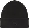 Calvin Klein CK FINE RIB BEANIE Siyah Erkek Bere
