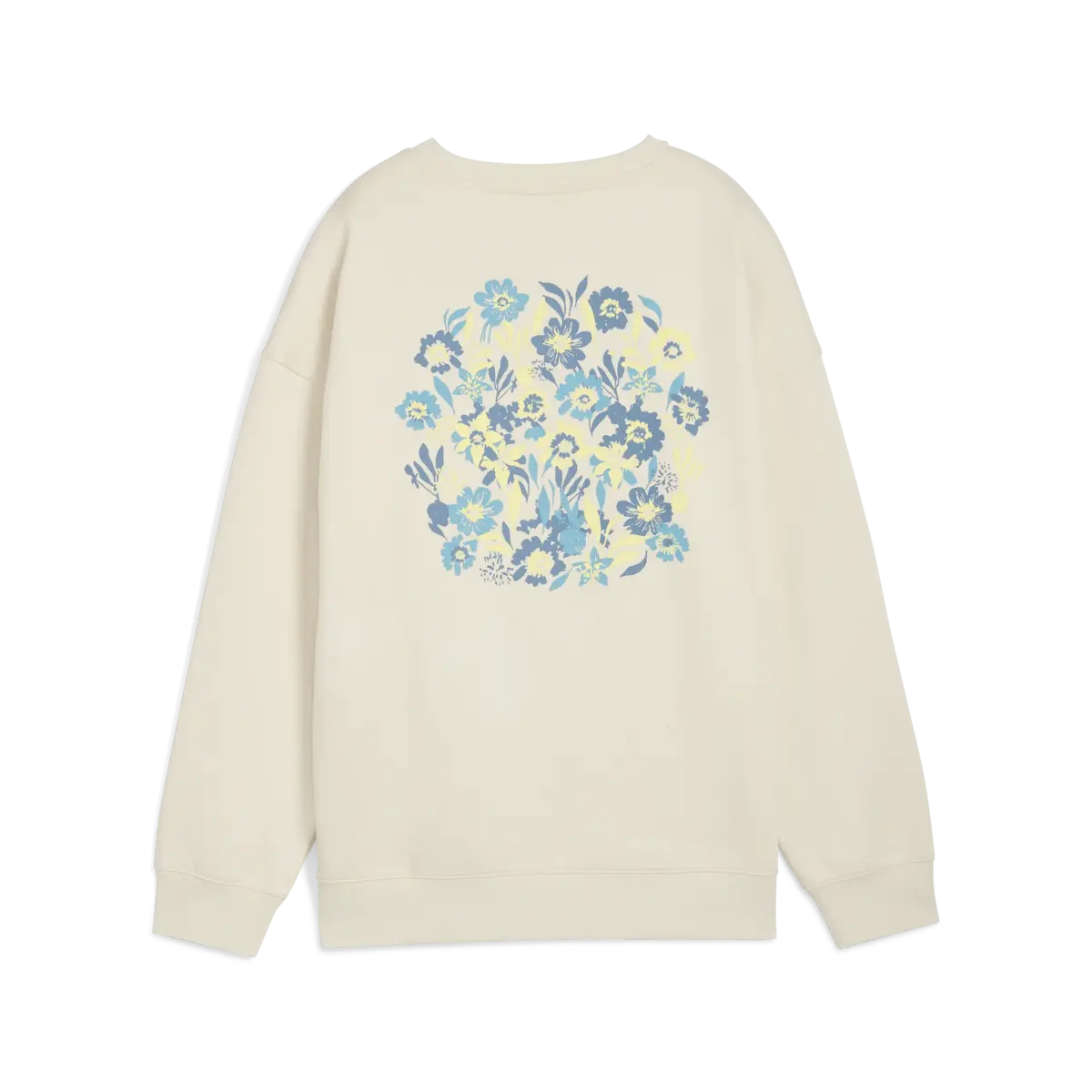 Puma ESS NATURE 2.0 Crew Beyaz Kadın Sweatshirt