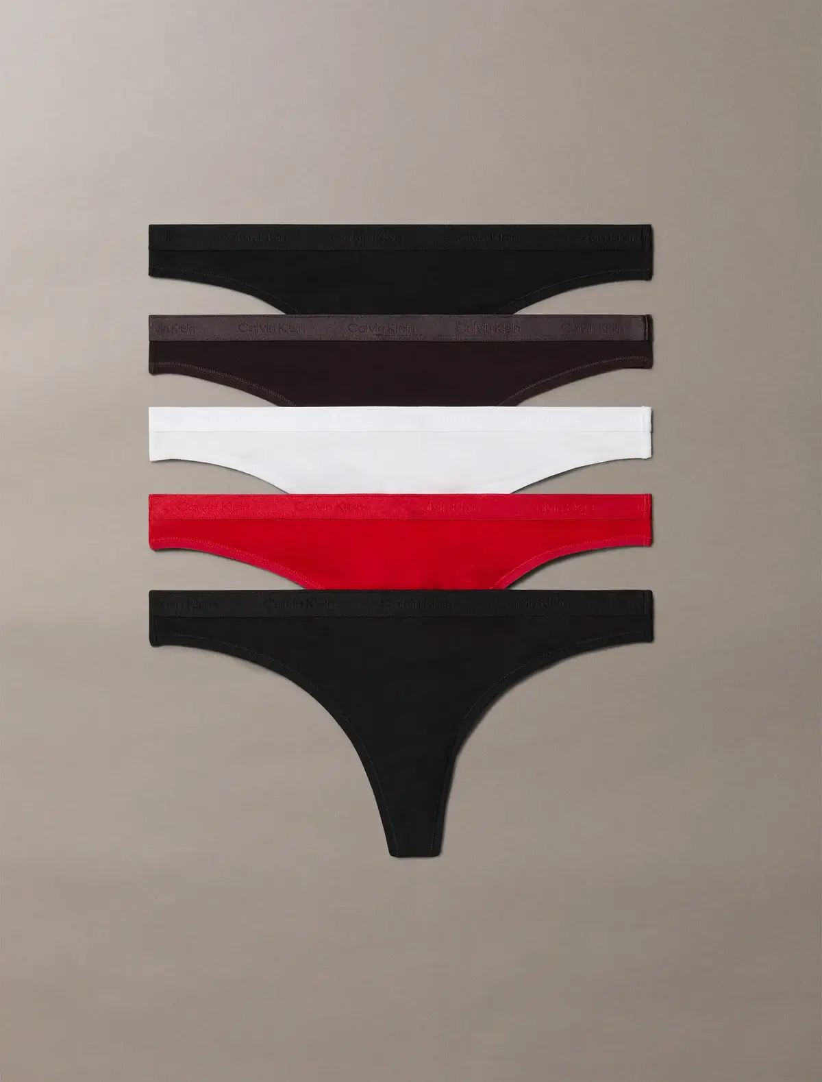 Calvin Klein 5'li Kadın Renkli Tanga Külot