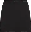 Calvin Klein PONTE LOGO WB MINI SKIRT Kadın Siyah Etek