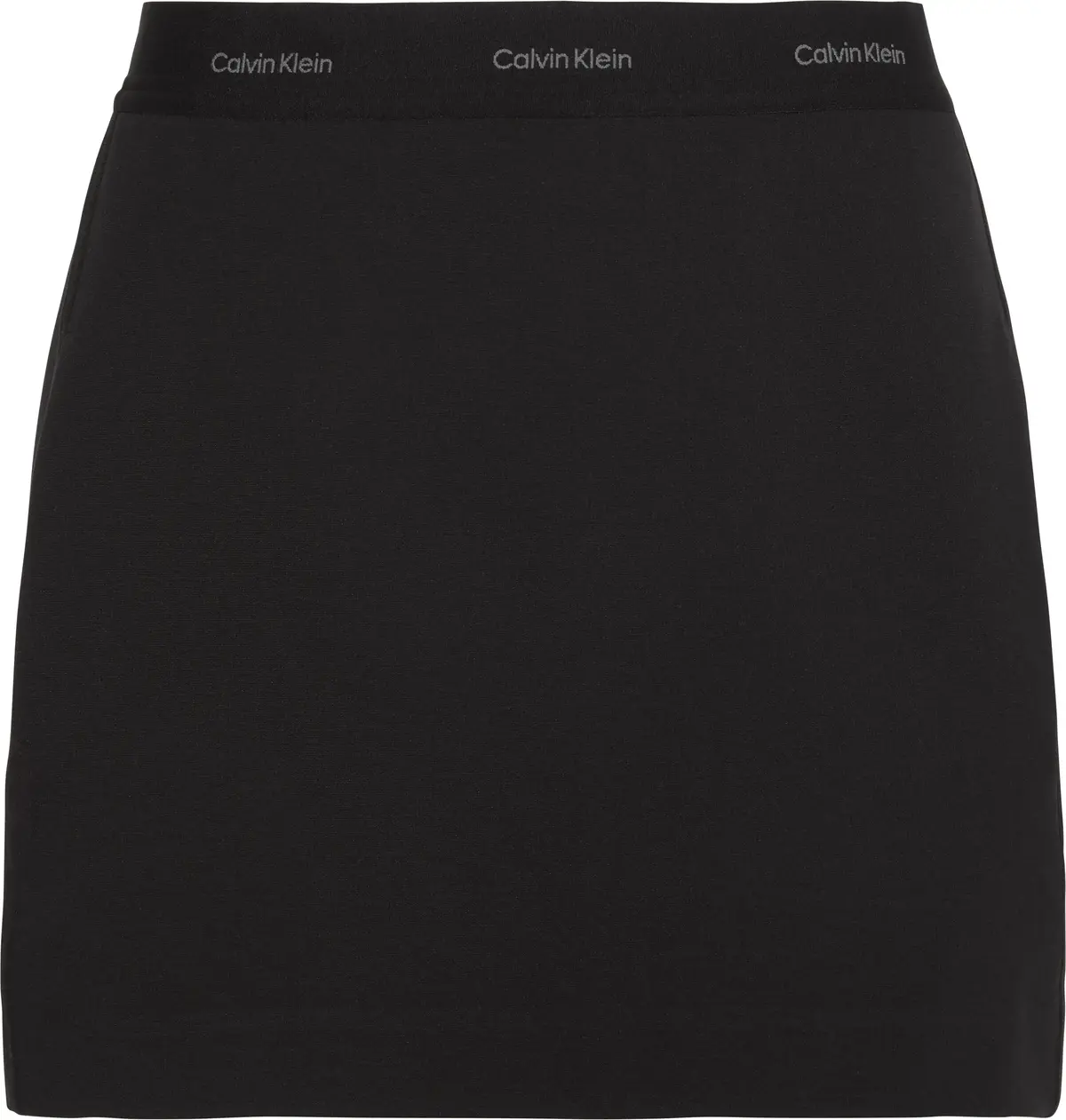 Calvin Klein PONTE LOGO WB MINI SKIRT Kadın Siyah Etek