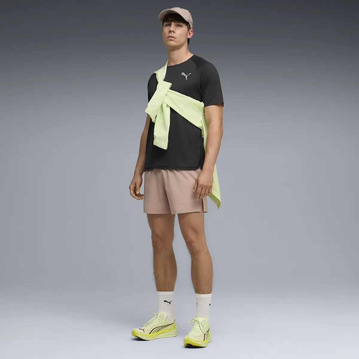 PUMA M DREAMRUN 5" DryCELL Short Bej Erkek Şort