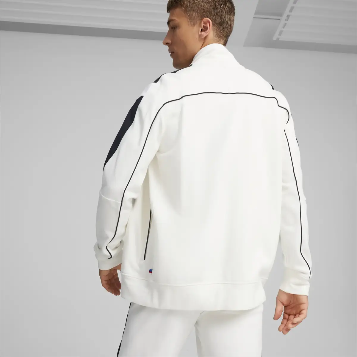 Puma BMW MMS MT7+ Sweat Jacket Beyaz Erkek Sweatshirt
