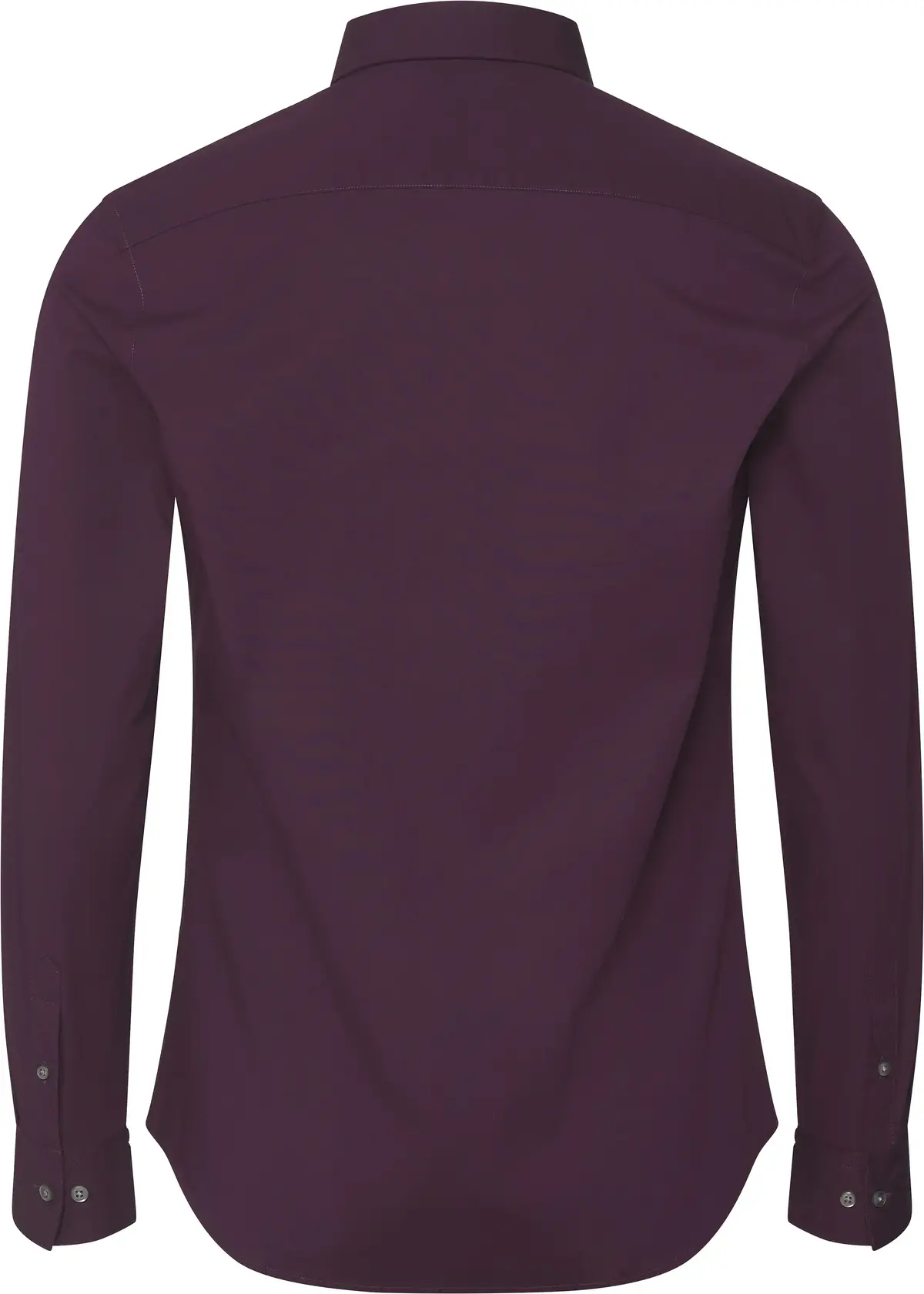 Calvin Klein LS SOLID STRETCH SLIM SHIRT Erkek Bordo Gömlek
