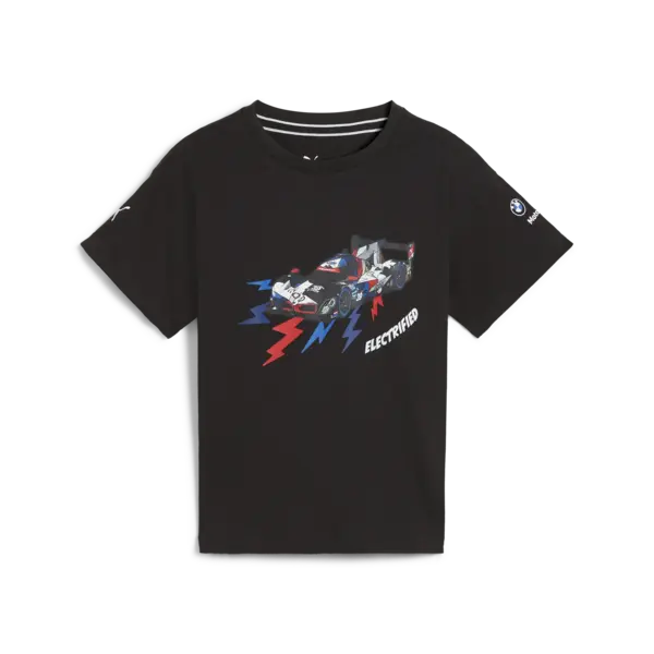 Puma BMW MMS PRE-SCHOOL TEE Siyah Unisex Çocuk T-Shirt