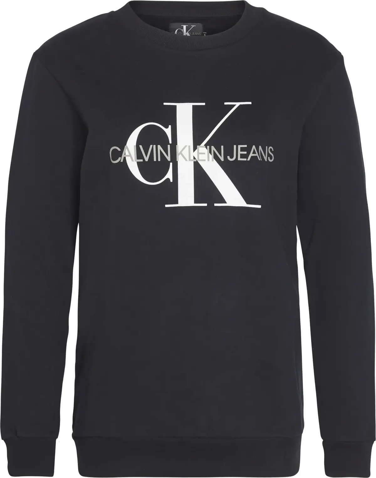 Calvin Klein CORE MONOGRAM LOGO S Kadın Siyah Sweatshirt