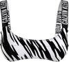 Calvin Klein BRALETTE-UW-PRINT Kadın Siyah Bikini Üstü