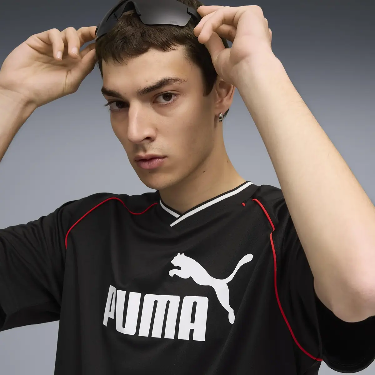 Puma ESS Football Jersey Siyah Erkek Forma