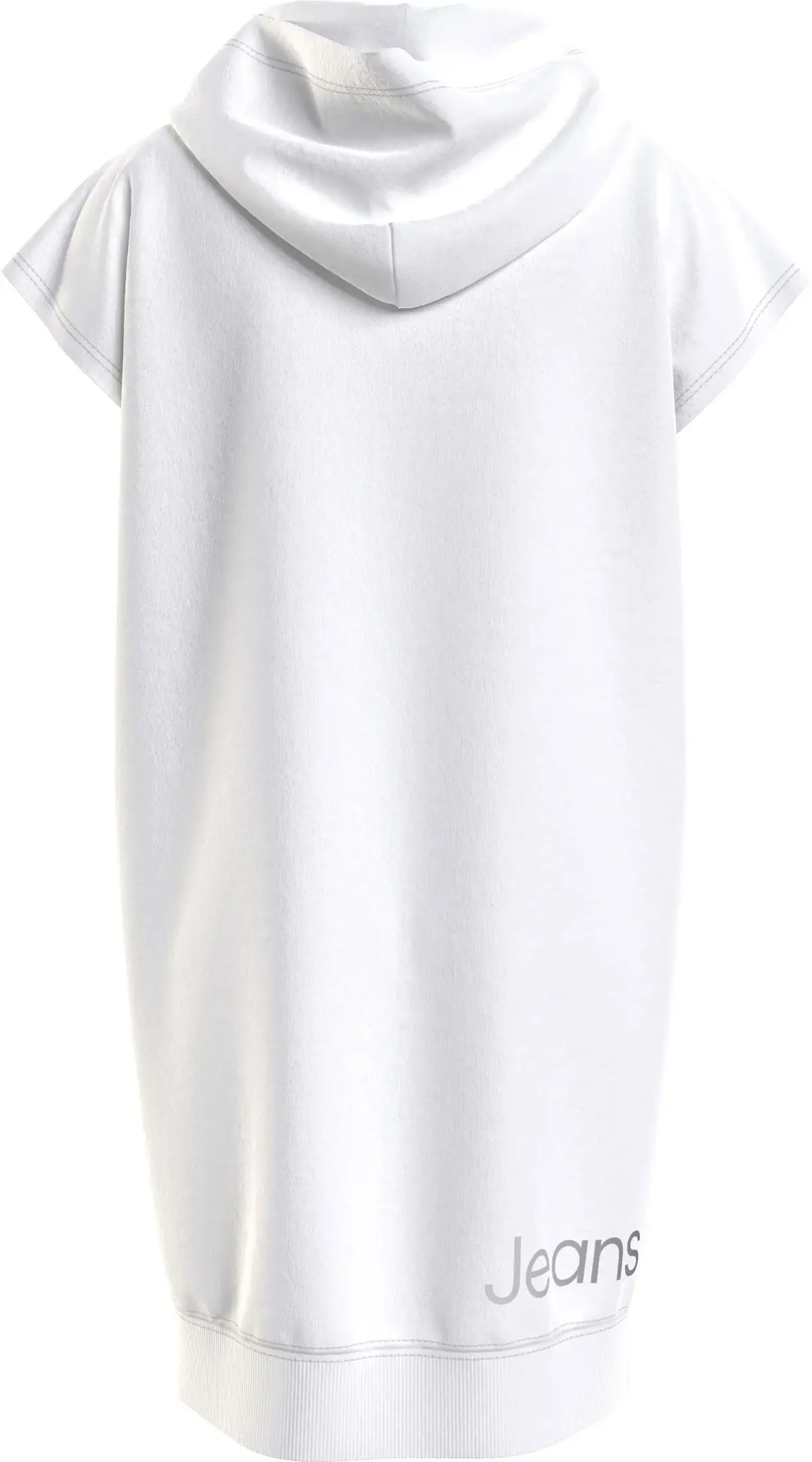 Calvin Klein INST SILVER LOGO HOO Kadın Beyaz Elbise