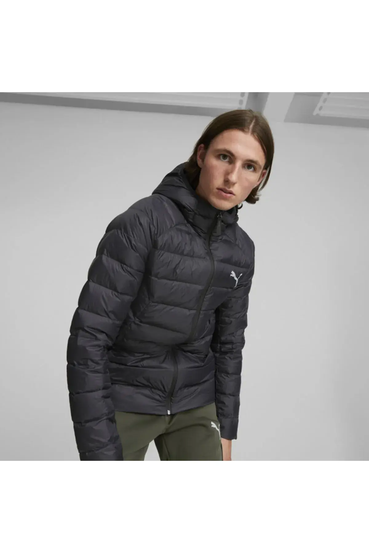 Puma PackLITE Hooded Down Jacket Siyah Erkek Şişme Mont