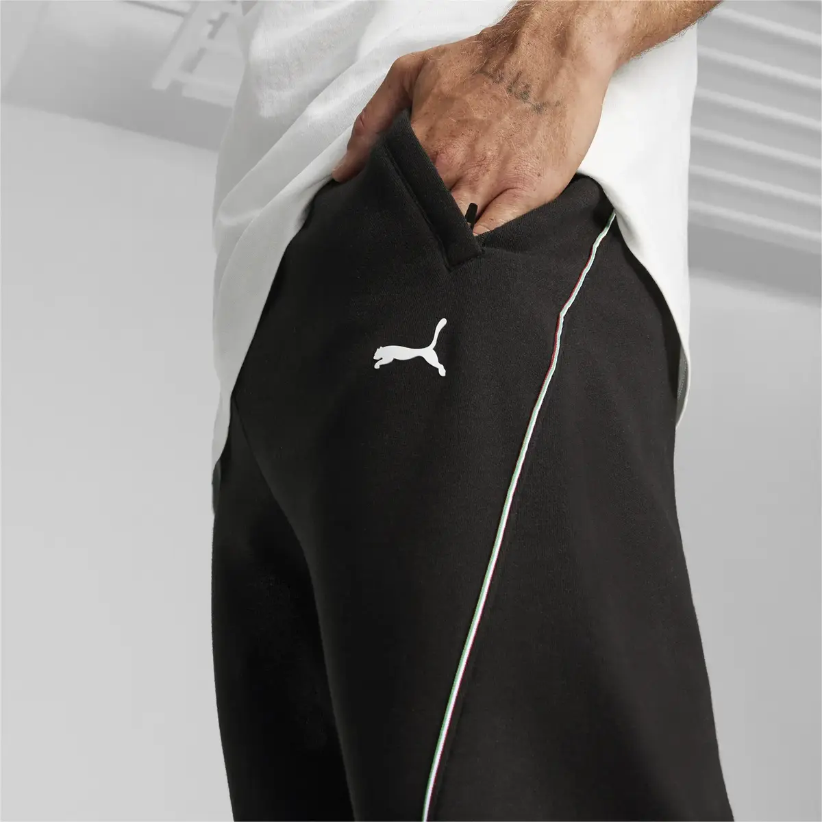 Puma Ferrari Race Sweat Pants Siyah Erkek Eşofman Altı