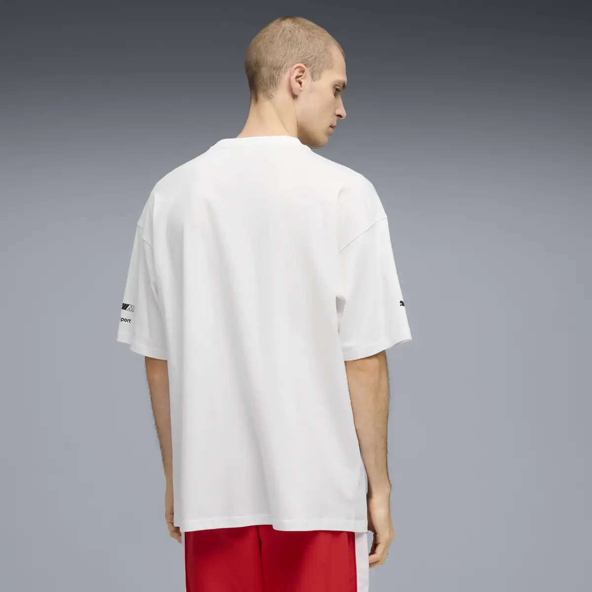 PUMA BMW MMS Lifestyle Tee Beyaz Erkek T-Shirt