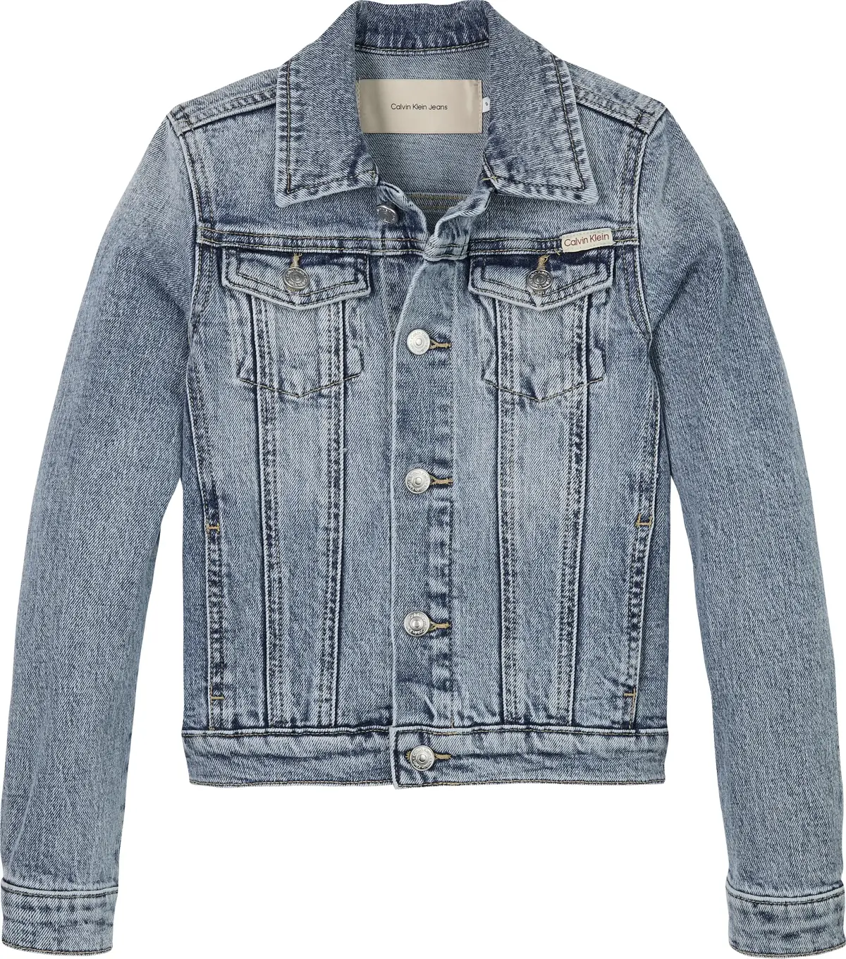 Calvin Klein CLOUDY BL DENIM TRUC, 1BJ Lacivert Kadın Kot Ceket