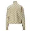 Puma T7 Aop Track Jacket Bej Kadın Fermuarlı Sweatshirt