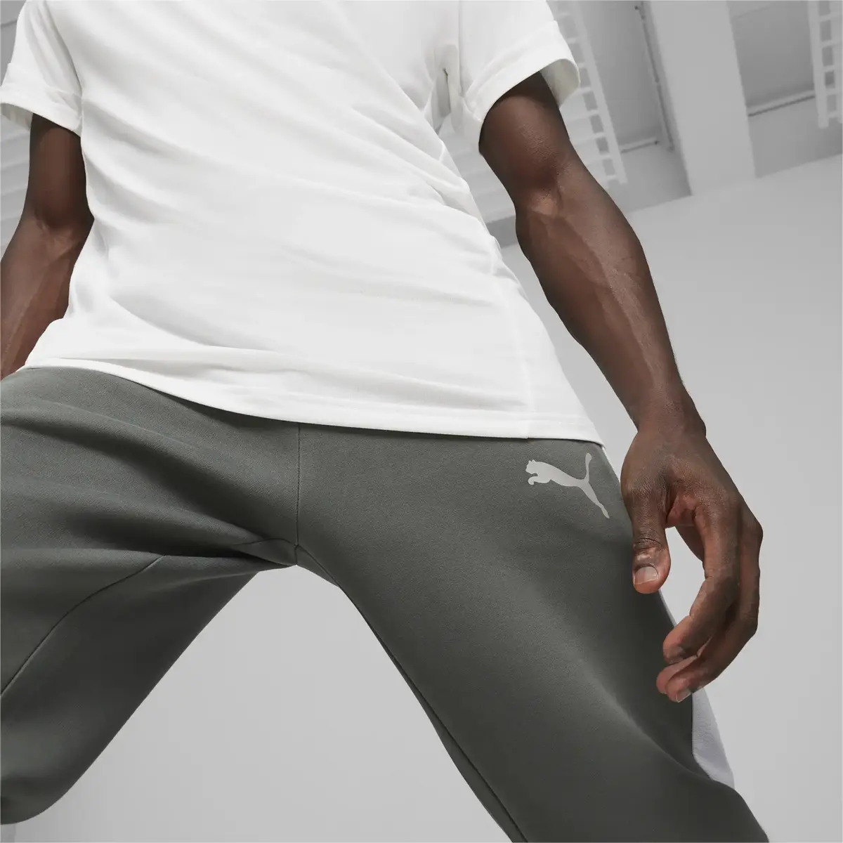 Puma EVOSTRIPE Pants DK Gri Erkek Eşofman Altı