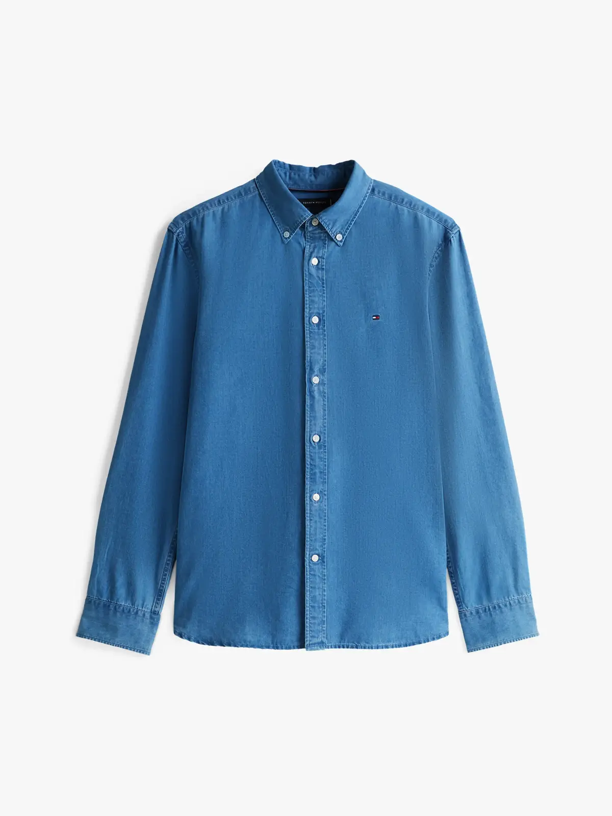 Tommy Hilfiger CHAMBRAY RF SHIRT, 0GZ Mavi Erkek Gömlek