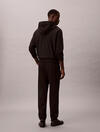 Calvin Klein Fleece Monogram Logo Patch Siyah Erkek Eşofman Altı