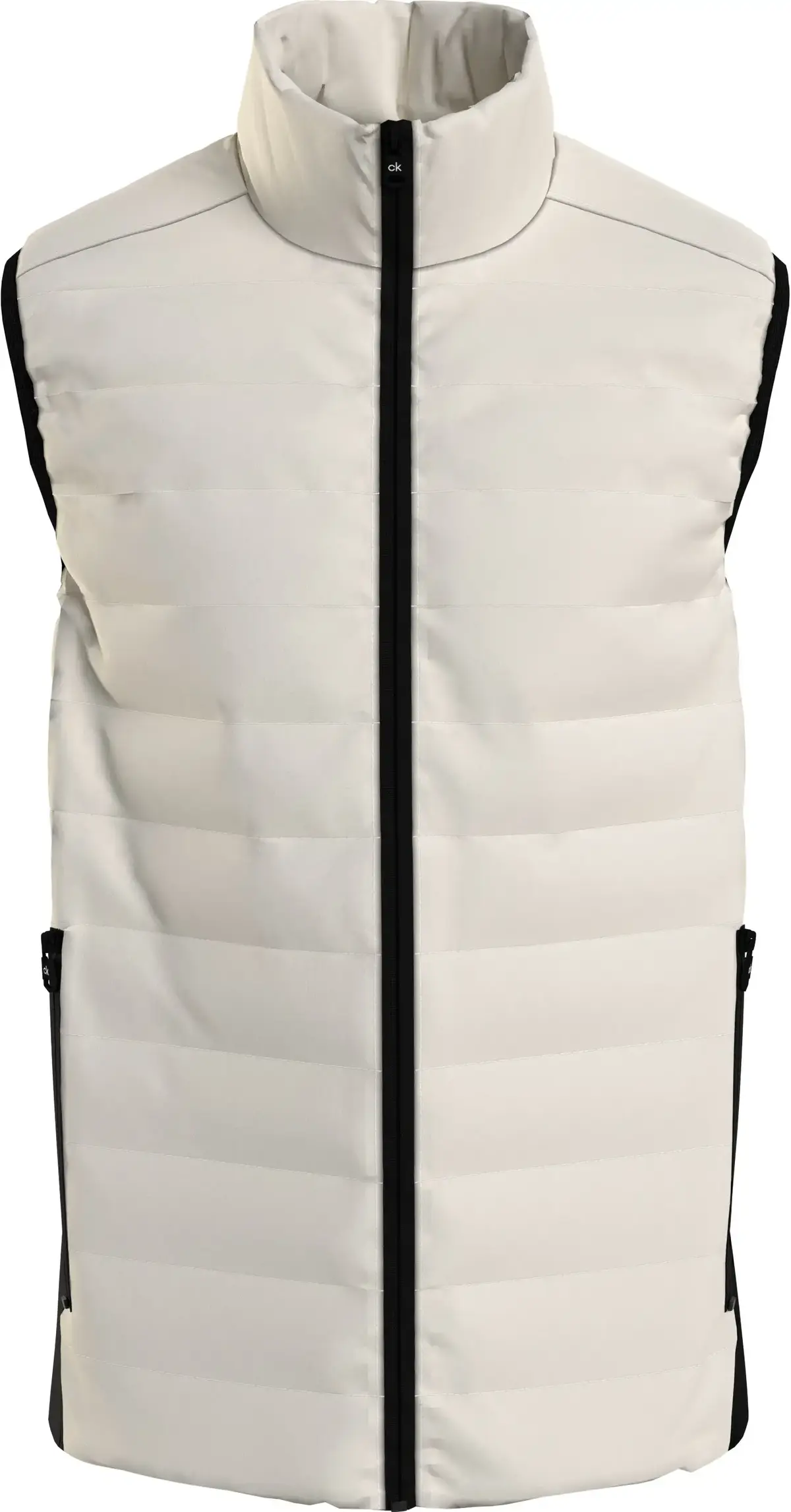 Calvin Klein RECYCLED SIDE LOGO V Erkek Krem Yelek