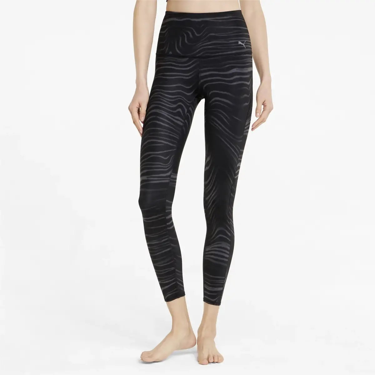 Puma STUDIO AOP HW TIGHT Siyah Kadın Tayt