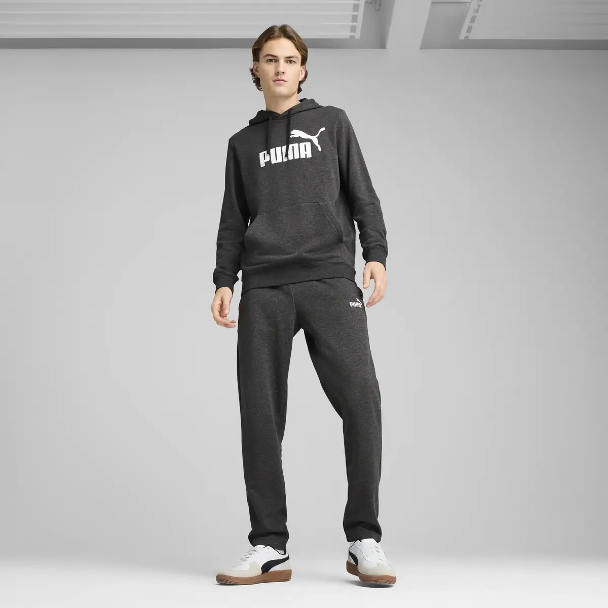 Puma ESS No. 1 Logo Sweatpants Gri Erkek Eşofman Altı