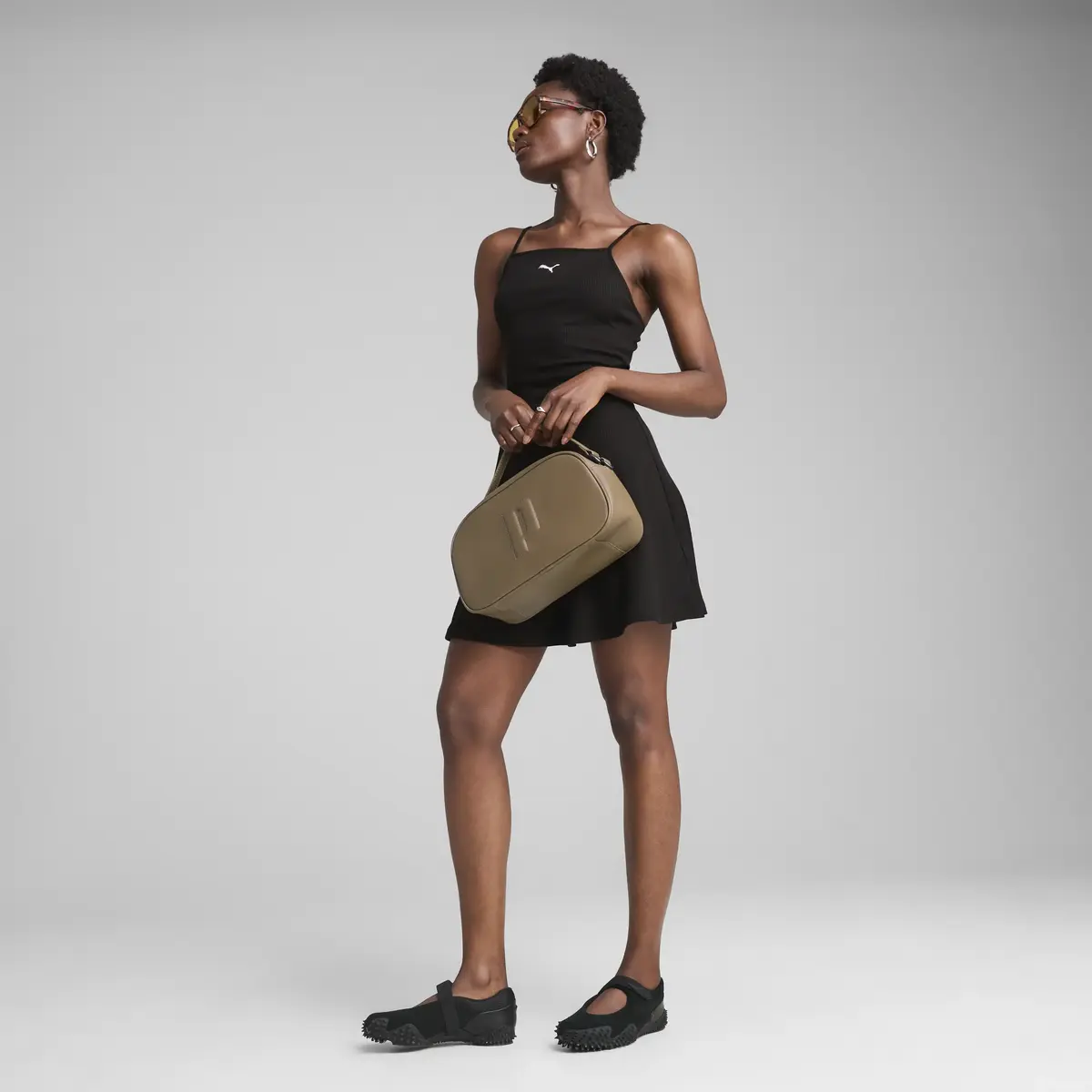 Puma WARDROBE ESS Short Dress Siyah Kadın Elbise-Etek
