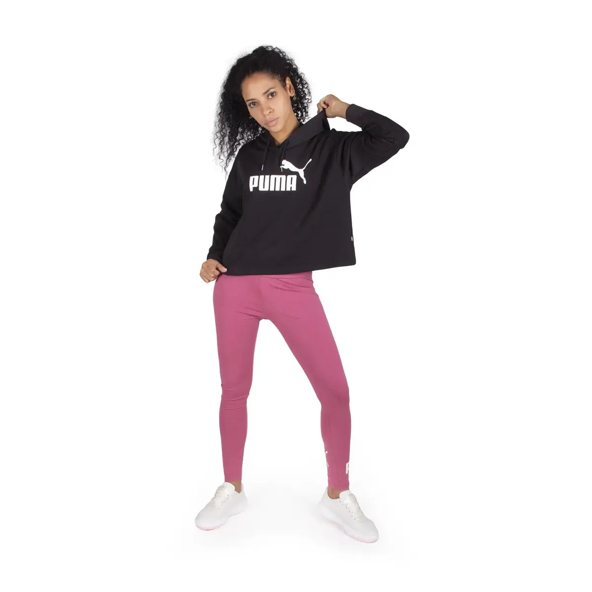 Puma Ess Crop Hoodie TR Siyah Kadın Sweatshirt
