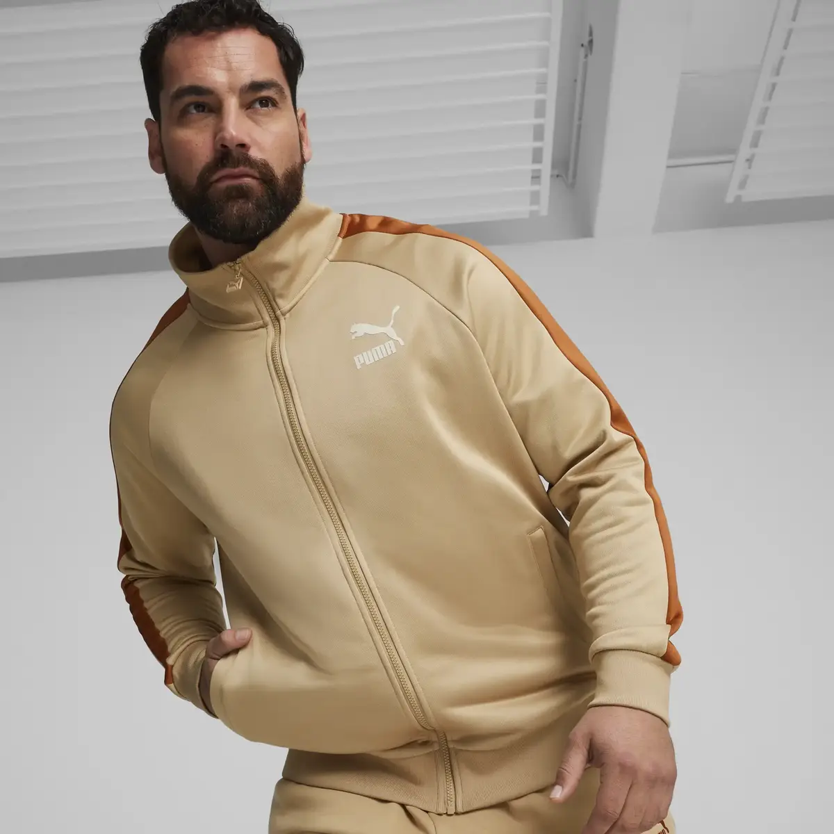 Puma T7 ICONIC Track Jacket (s) PT Açık Kahve Erkek Fermuarlı Ceket