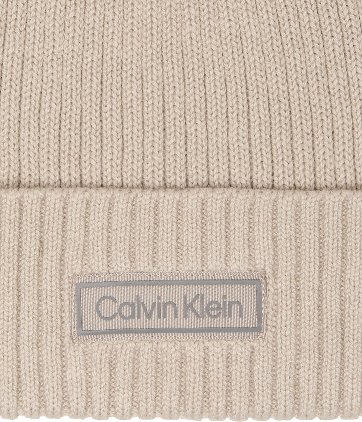 Calvin Klein PATCH CHUNKY RIB COTTON BEANIE Pembe Erkek Bere