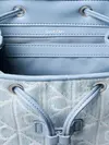Calvin Klein EMBLEM AOP DENIM BAC Mavi Kot Kumaşı Kadın Sırt Çantası