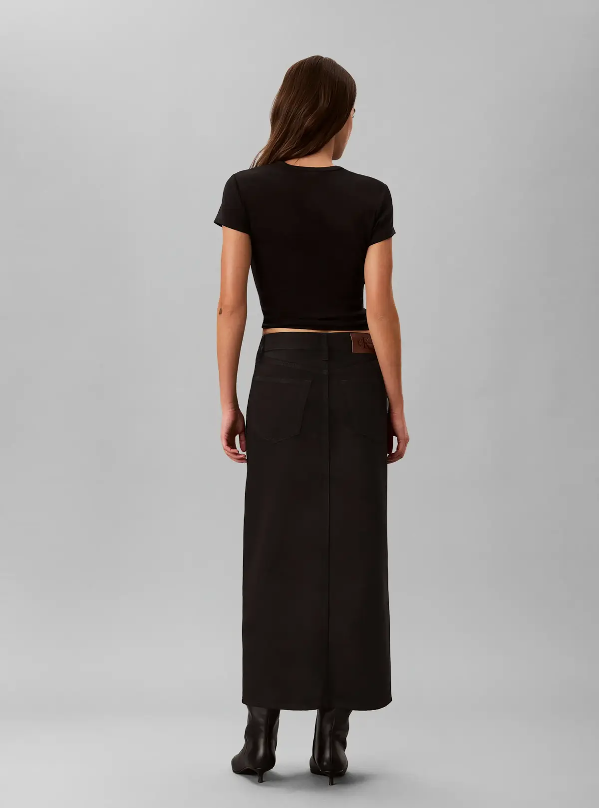 DENIM MAXI SKIRT CK, JW4