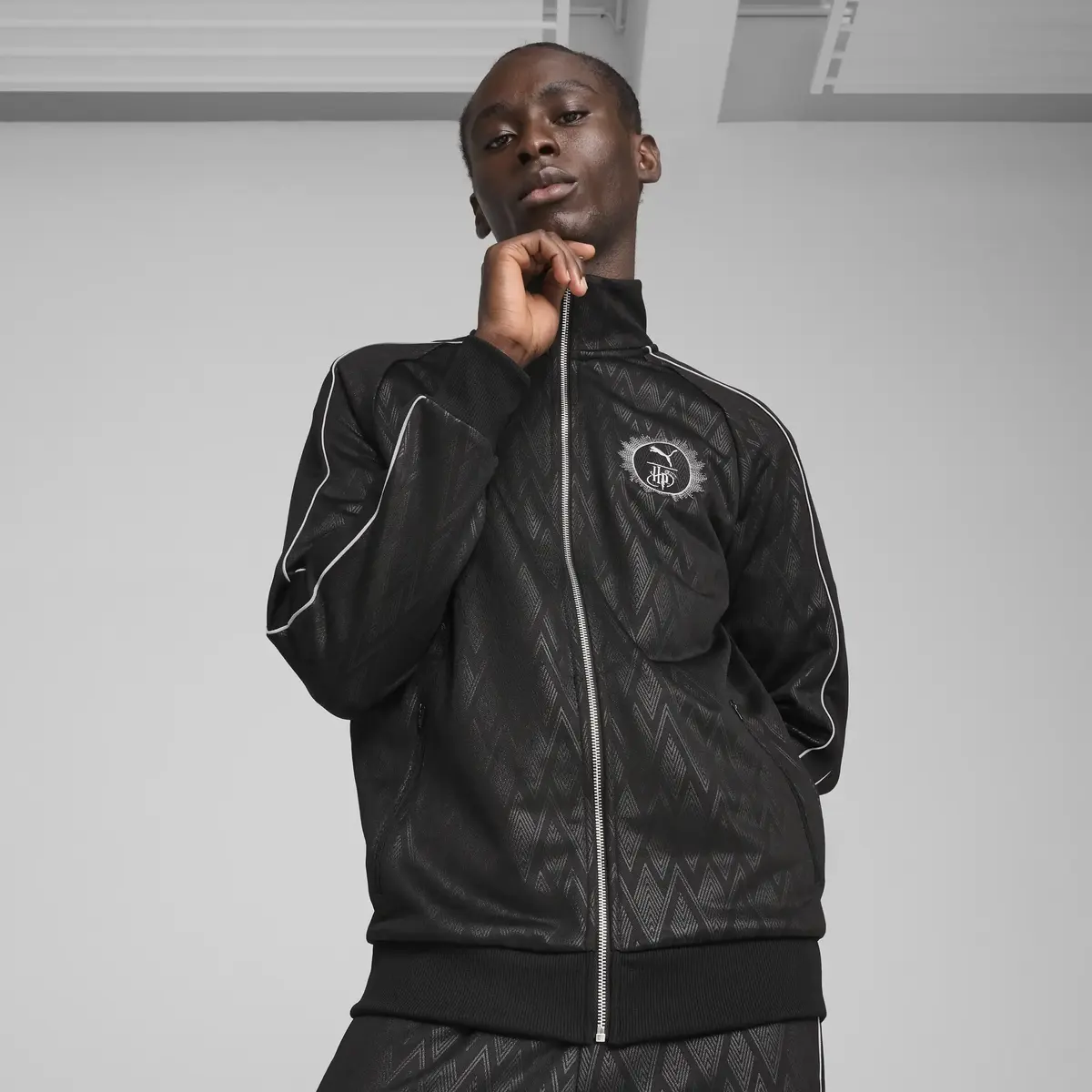 PUMA X HARRY POTTER T7 Jkt Siyah Erkek Fermuarlı Üst