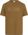 Calvin Klein TEXTURED EMBROIDERY, GYM Kahverengi Erkek T-Shirt & Polo