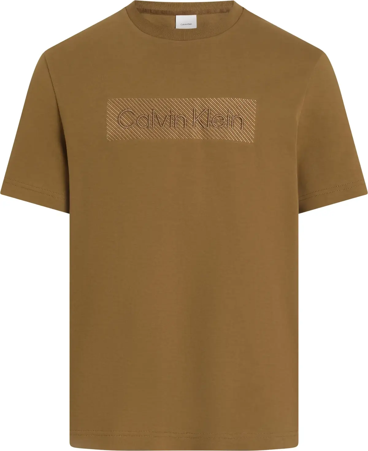 Calvin Klein TEXTURED EMBROIDERY, GYM Kahverengi Erkek T-Shirt & Polo